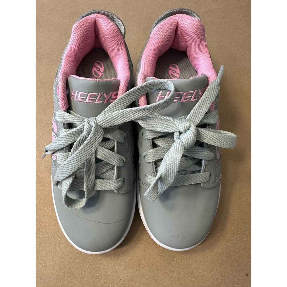 Heelys Voyager HE100715 Kids Grey Pink Skate Shoes Youth Size 1
